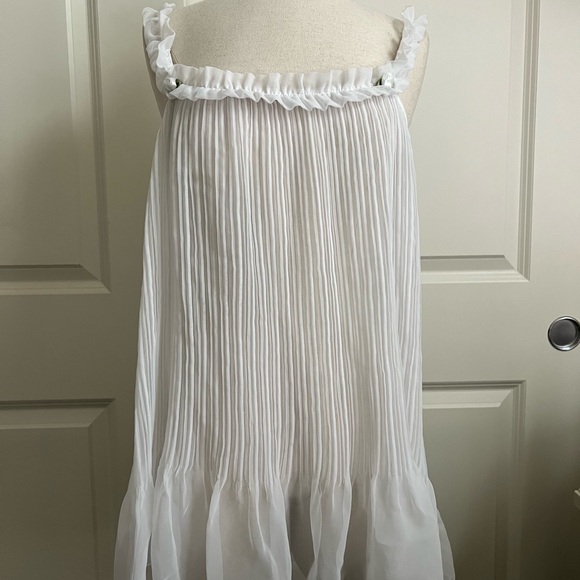 Victoria's Secret White Pleated Dress - Picture 1 of 7